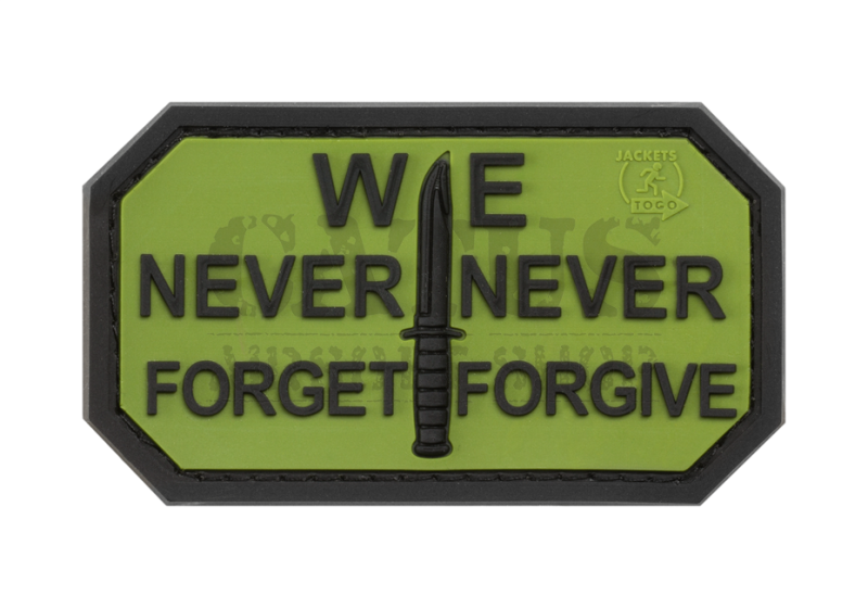 3D velcro patch Never Forget Forest 