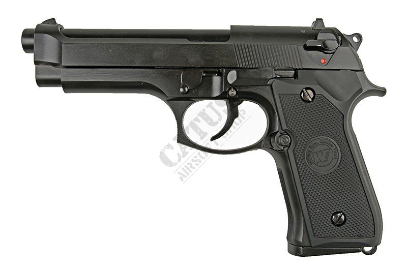 WE airsoft pistol GBB M92 v.2 LED Box Green Gas Black 