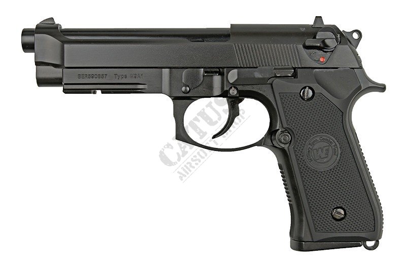 WE airsoft pistol GBB M9A1 v.2 LED Box Green Gas Black 