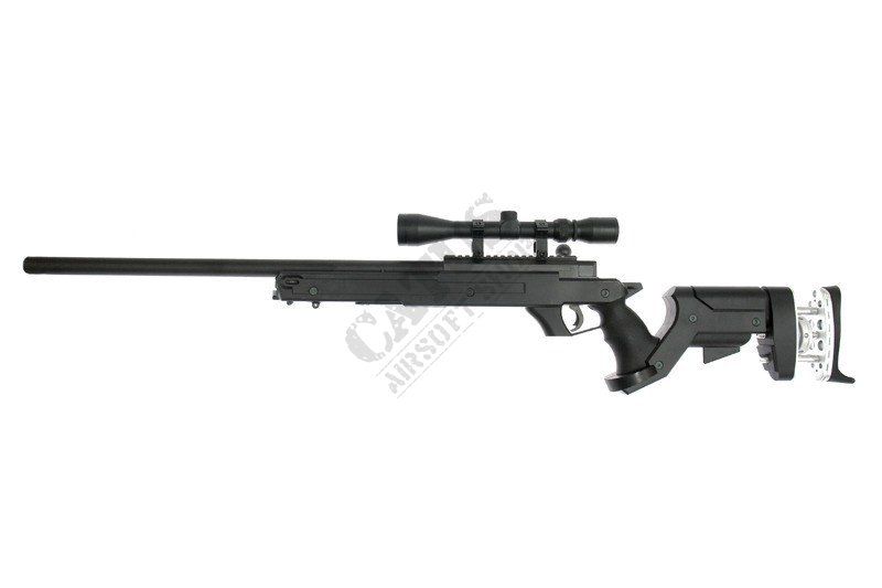WELL Airsoft Sniper MB05C with rifle scope Black 