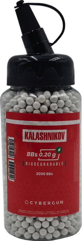 Airsoft balls BIO BB KALASHNIKOV 0,20g 2000 pcs White