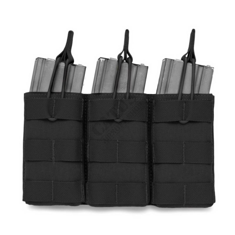 MOLLE triple holster for 5.56MM magazines Black