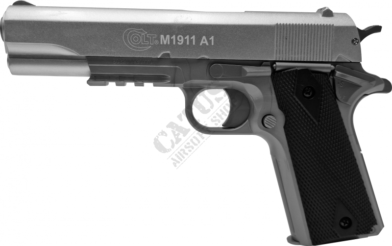 CyberGun airsoft pistol manual Colt 1911 A1 HPA metal bolt Silver 