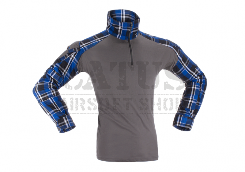 Flannel Combat Shirt Invader Gear Blue XL