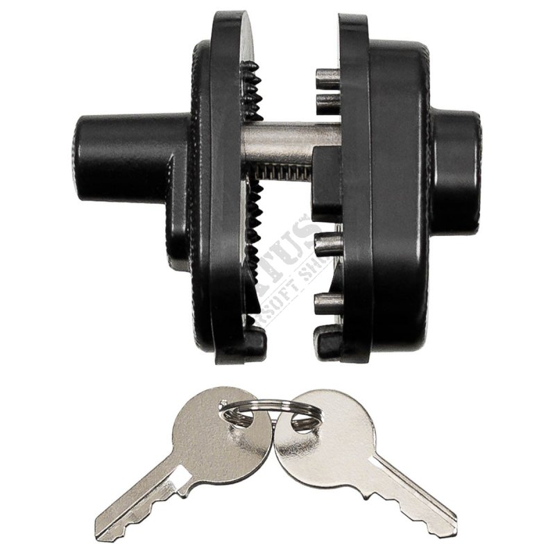 Security lock with keys MFH Black