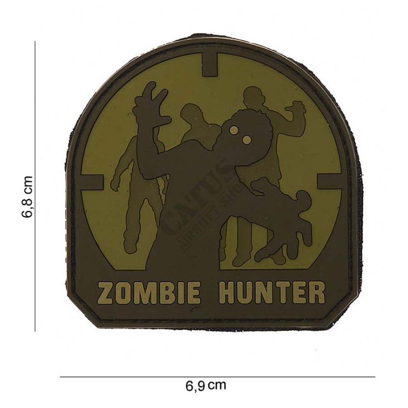 Velcro patch 3D Zombie Hunter 101 INC Oliva 