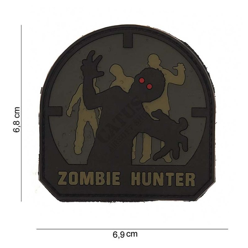 Velcro patch 3D Zombie Hunter 101 INC Olive Drab 