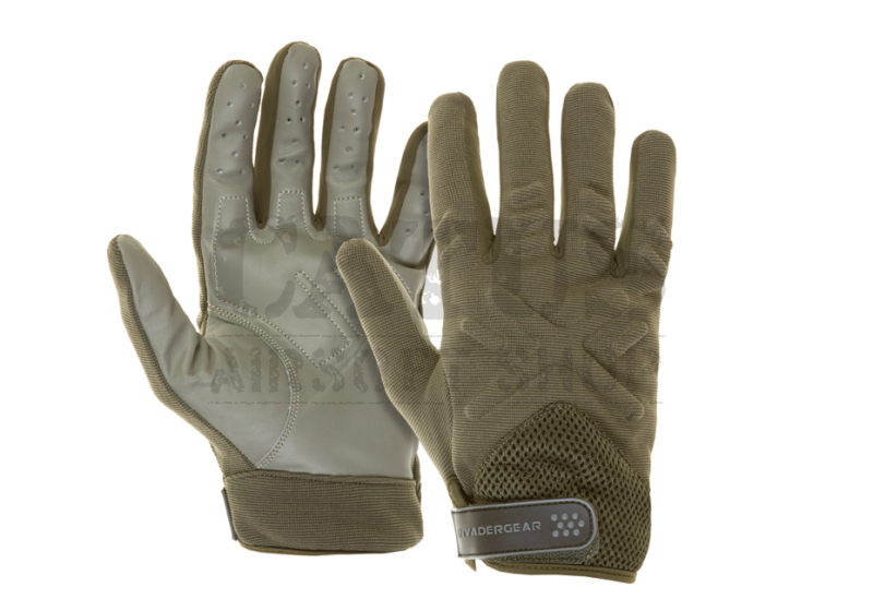 Tactical shooting gloves Invader Gear OD Green Camo S