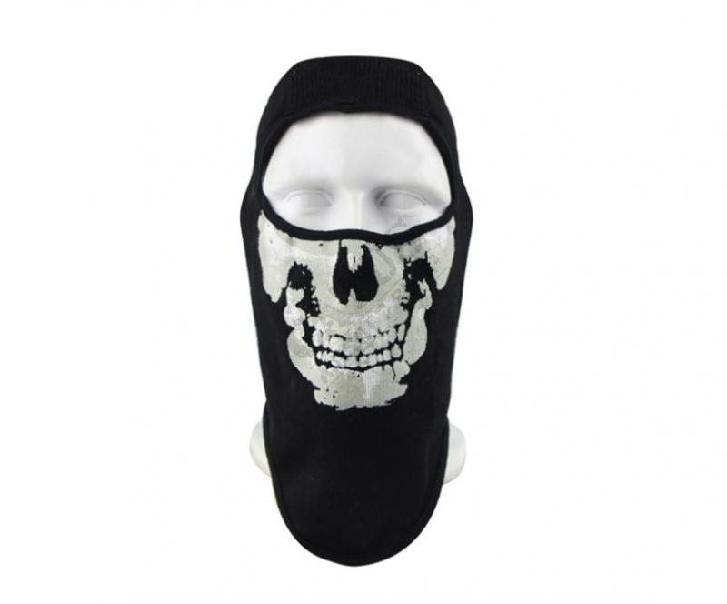 Guerilla Tactical skull print balaclava Black 