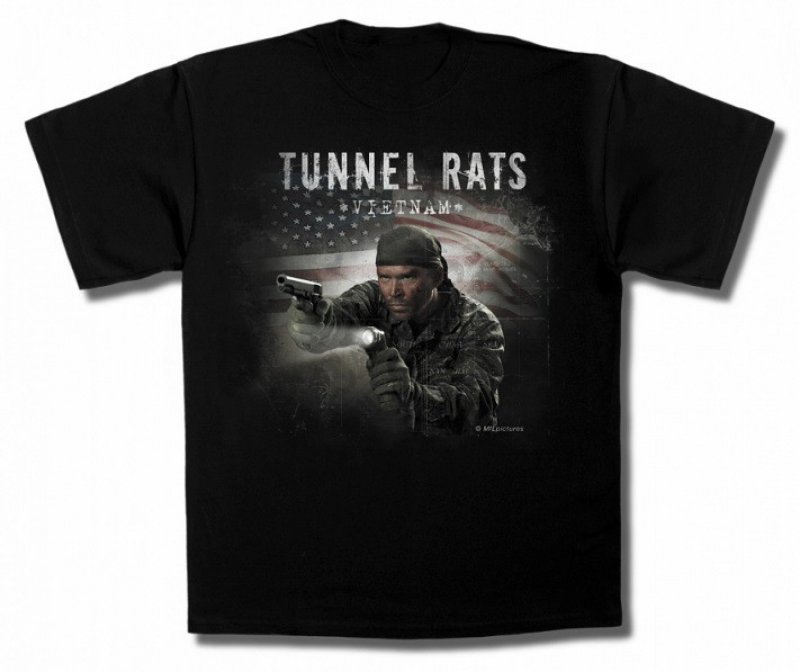 T-shirt Tunnel Rats Mil-Tec Black XL