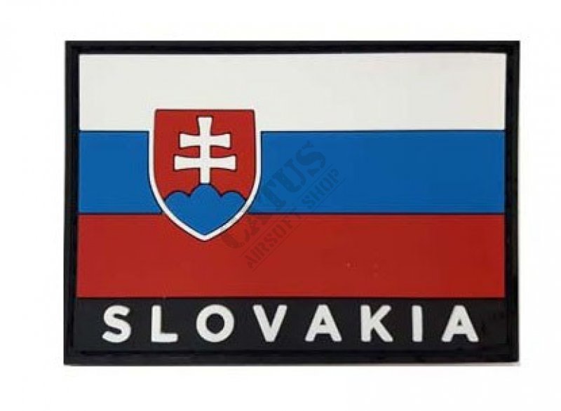 Naszywka na rzep flaga 3D Słowacja Kolor 