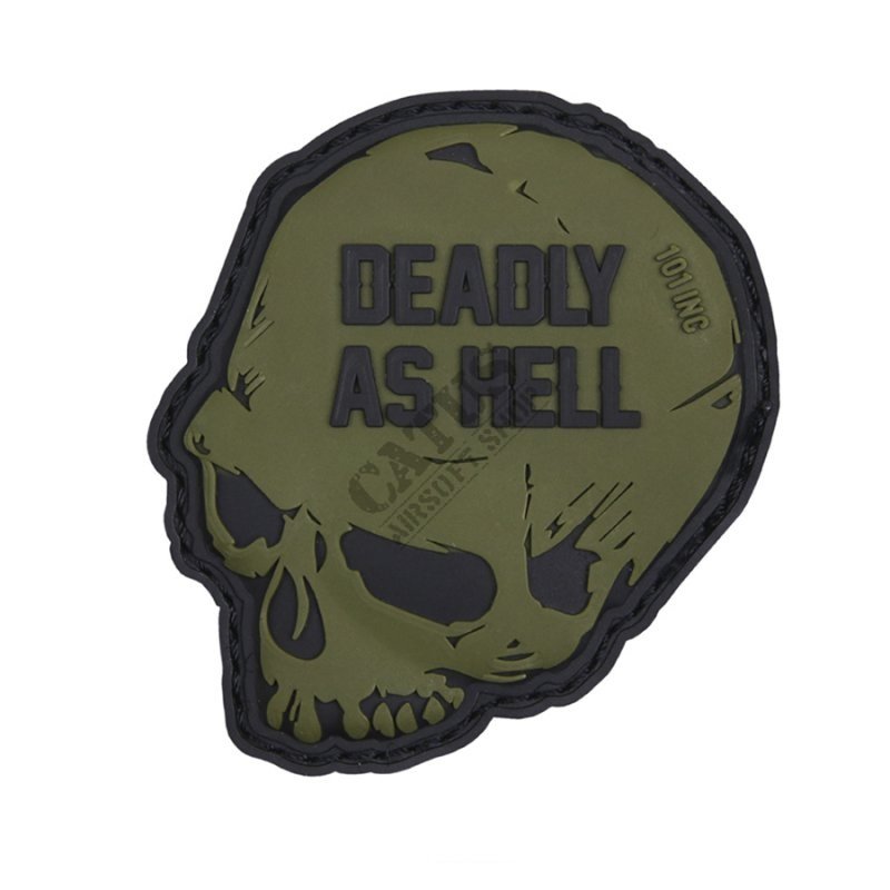 Velcro patch 3D Deadly as hell 101 INC  