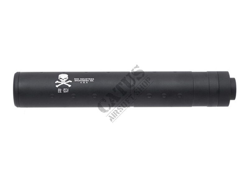Airsoft silencer 196x32mm dummy silencer SKULL ACM Black