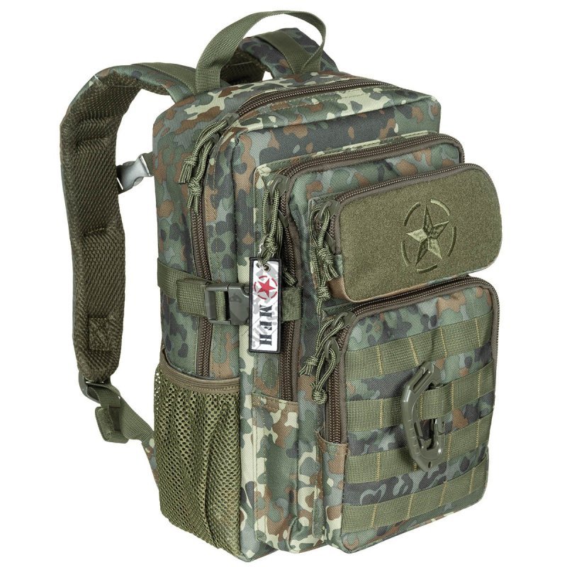 Tactical backpack ASSAULT "Youngster" 15L MFH Flecktarn