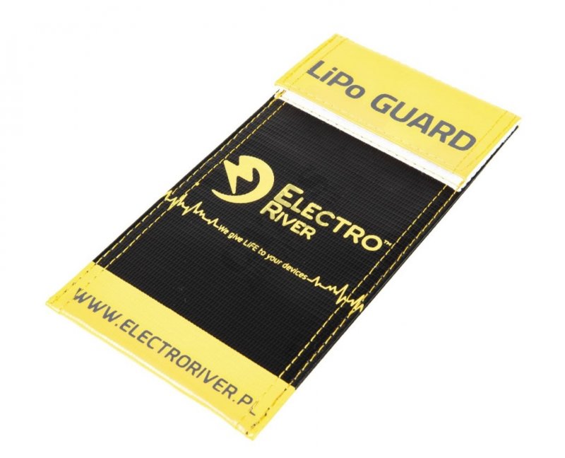 Protective bag for Li-Po batteries Safety Bag-S ElectroRiver Black 