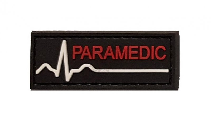Naszywka 3D - Paramedic Black 