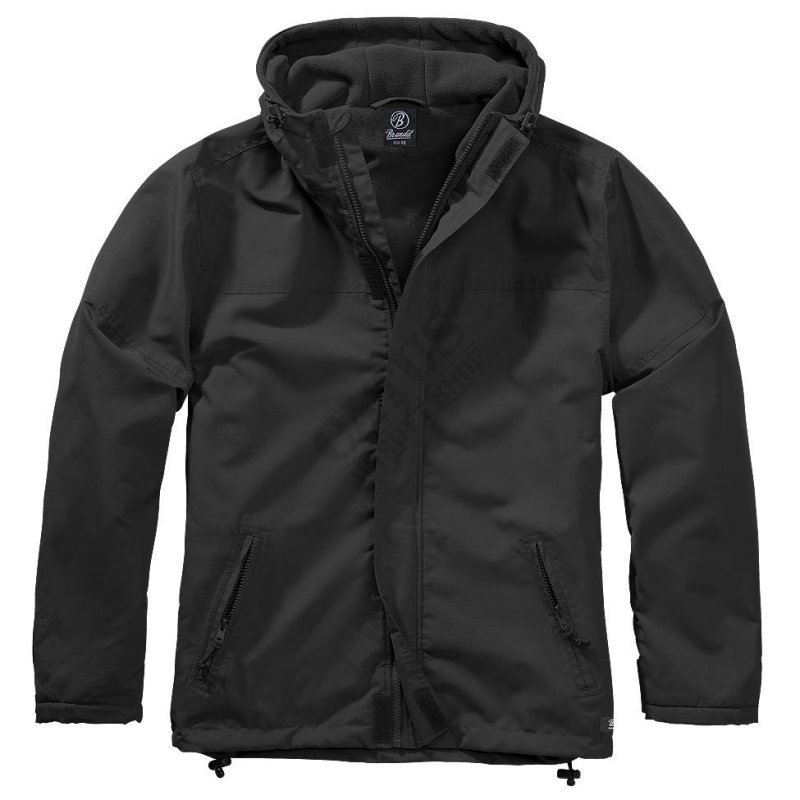 Windbreaker Jacket Frontzip Brandit Black S