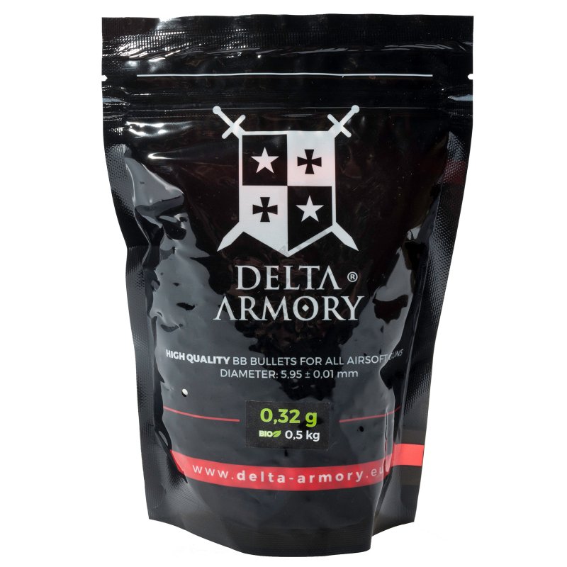 Airsoft BB Delta Armory 0,32g 0,5kg White 