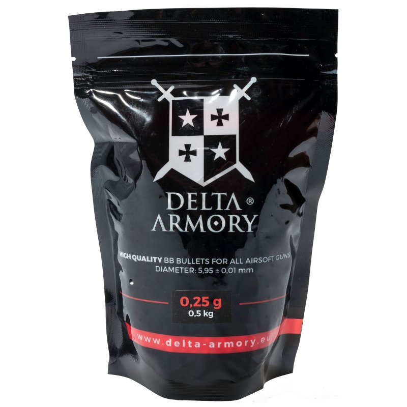 Airsoft BB Delta Armory 0,25g 0,5kg White 