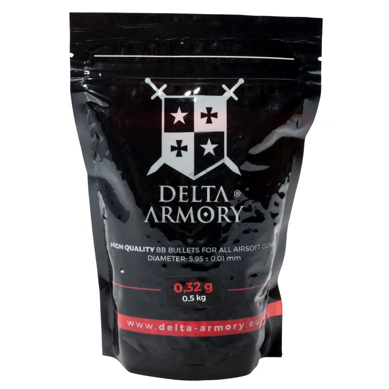 Airsoft BB Delta Armory 0,32g 0,5kg White 
