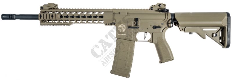 Grand Power airsoft gun M4 AR15 KeyMod 10" Charlie Full Tan 