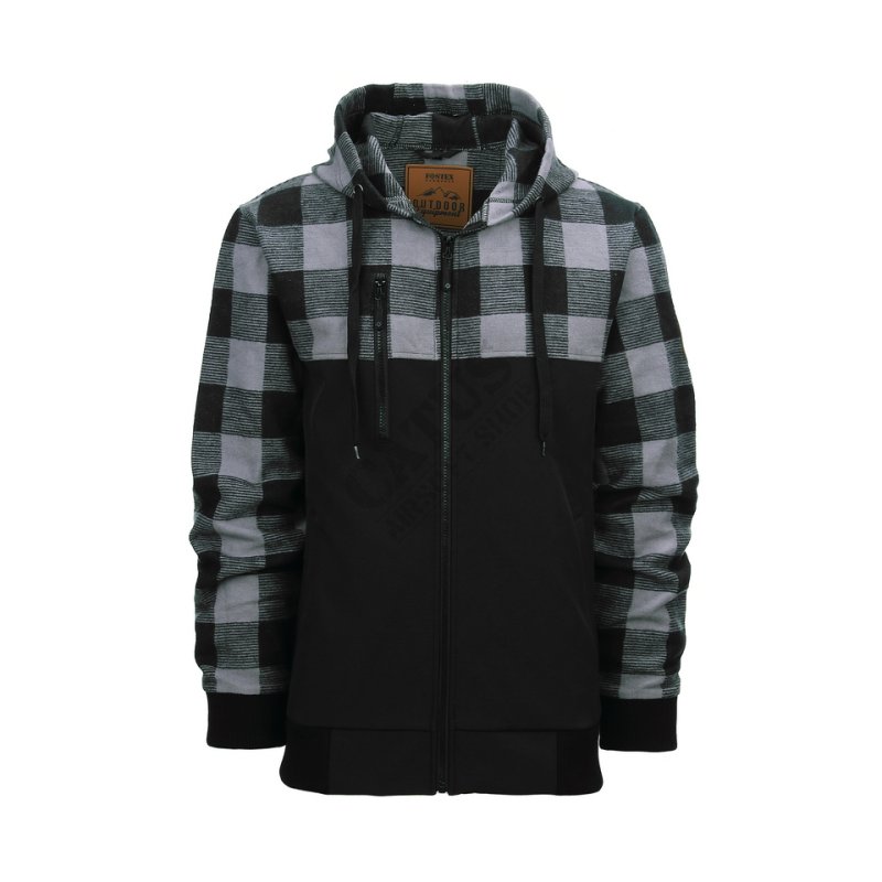 Hooded Lumbershell Jacket Fostex Black-gray S