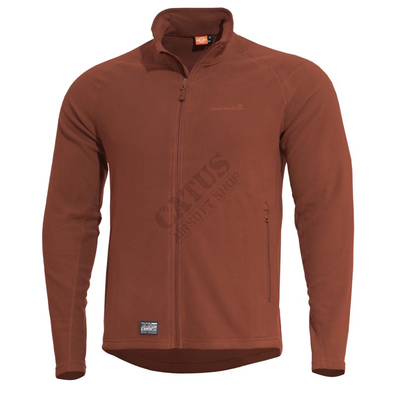 ARKOS Pentagon fleece hoodie Maroon Red XL