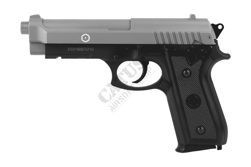 CyberGun airsoft pistol manual PT92 HPA Dual Tone Silver-black 