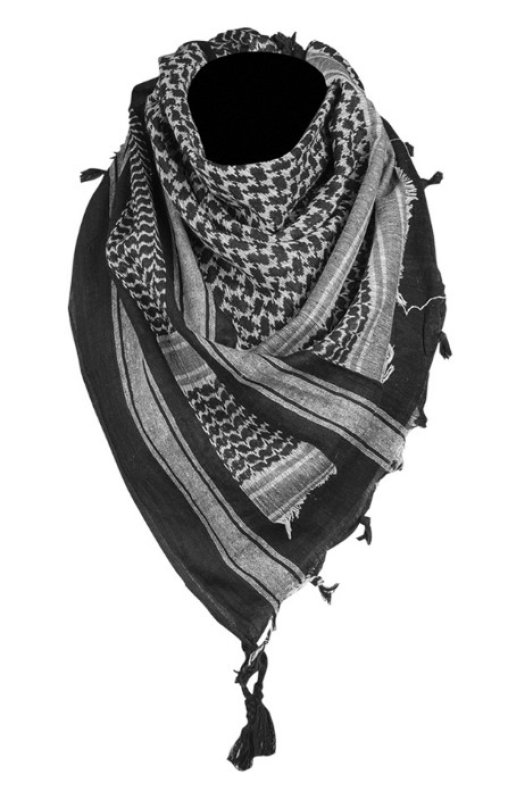 Arafat Shemagh Mil-Tec Black-White 