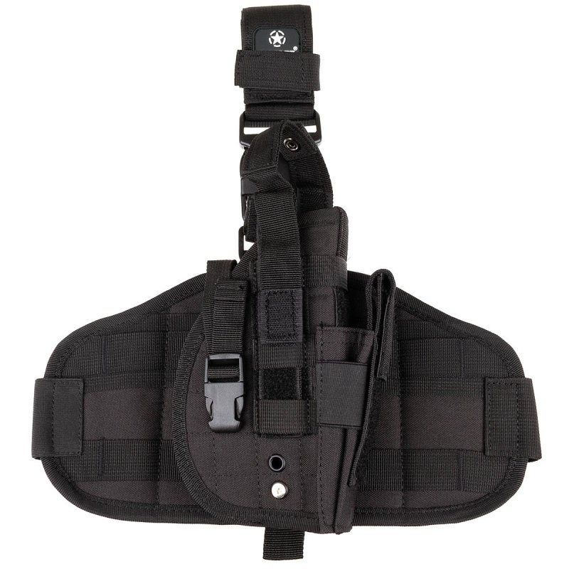 MOLLE thigh holster for pistol right MFH Black 
