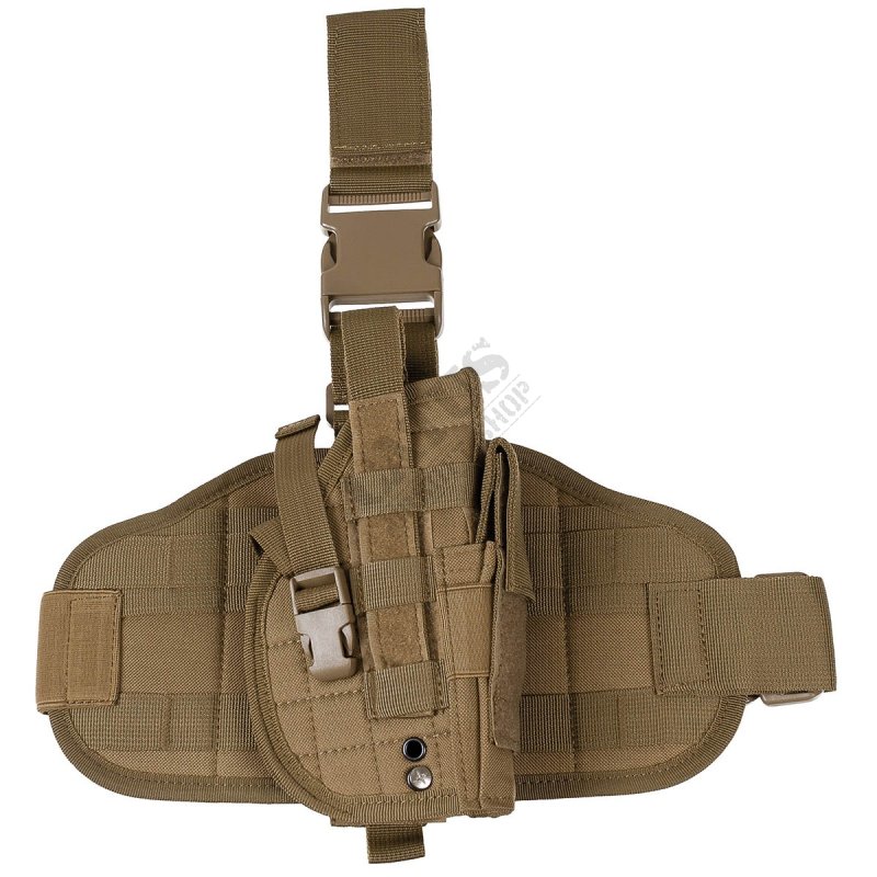 MOLLE thigh holster for pistol right MFH Coyote 