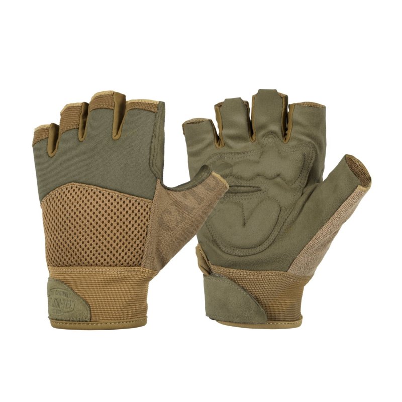 Half Finger Mk2 Helikon Tactical Gloves Oliva-Coyote S