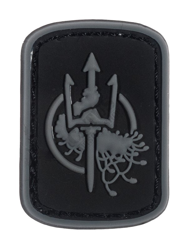 Velcro patch 3D Trident Delta Armory Black-gray 