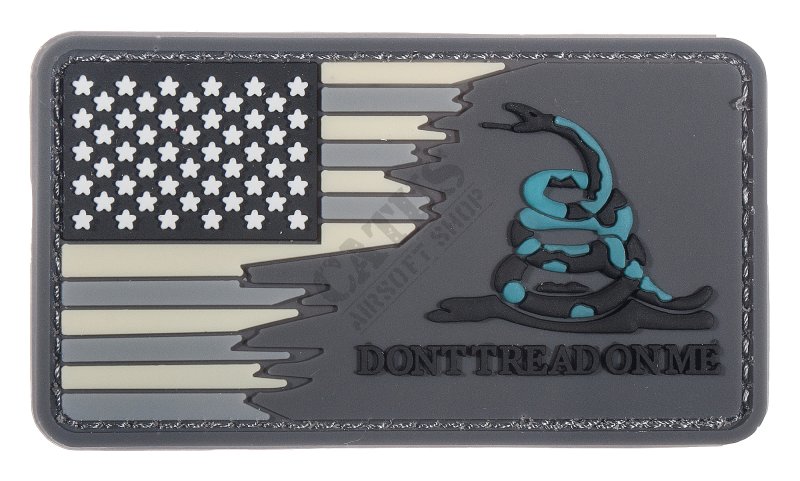 Velcro patch 3D Dont Tread On Me Delta Armory Grey 