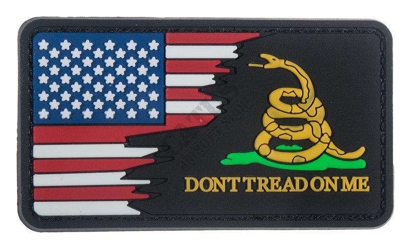 Velcro patch 3D Dont Tread On Me Delta Armory Black 