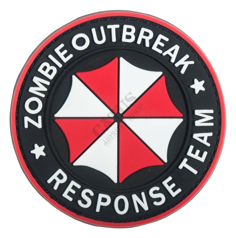 Velcro patch 3D Zombie Outbreak Delta Armory Red 