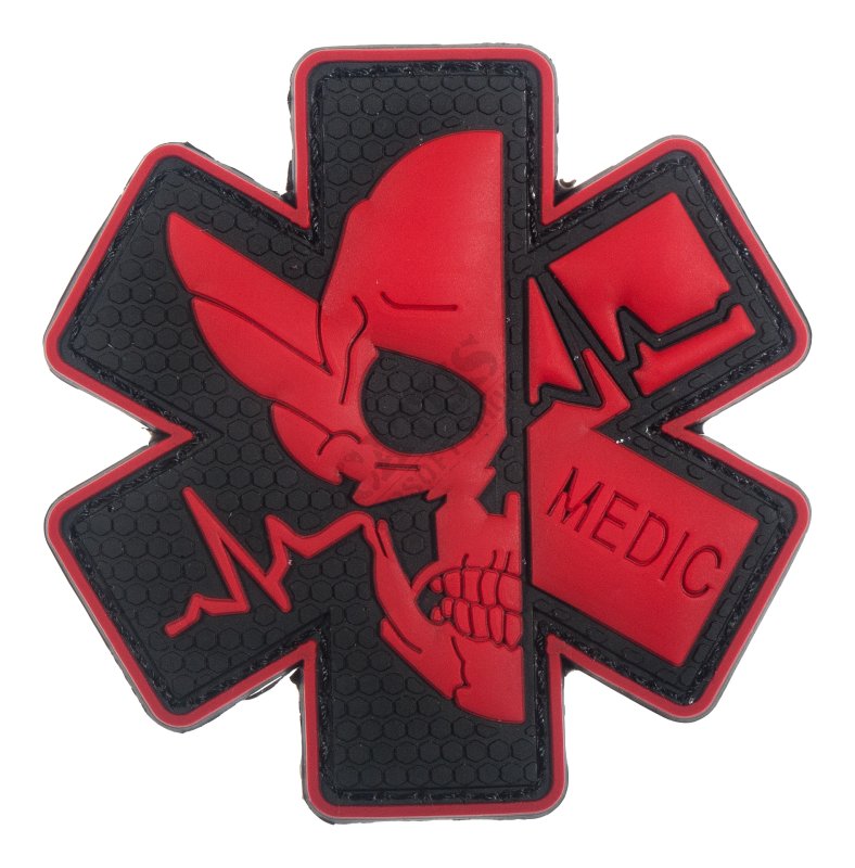 Velcro patch 3D Medic Delta Armory Red 