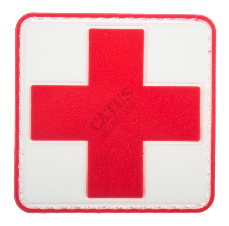 Velcro patch 3D Medic Cross Delta Armory White 