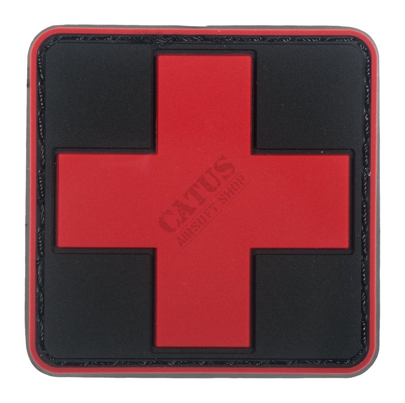 Velcro patch 3D Medic Cross Delta Armory Black 
