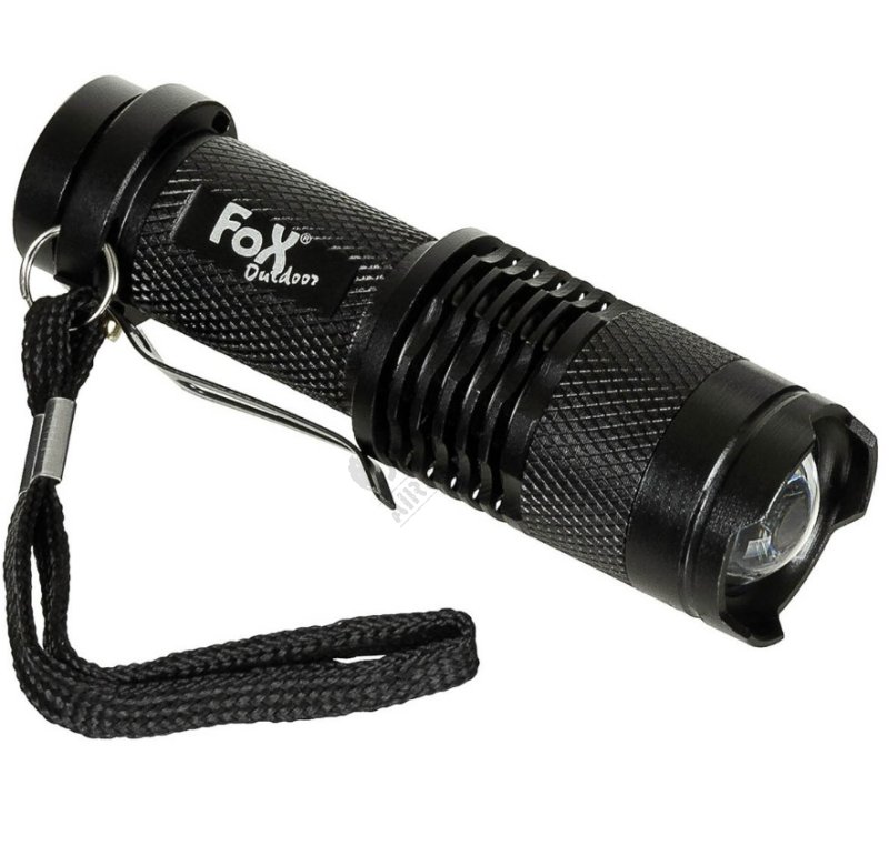 Mini FOX tactical flashlight black