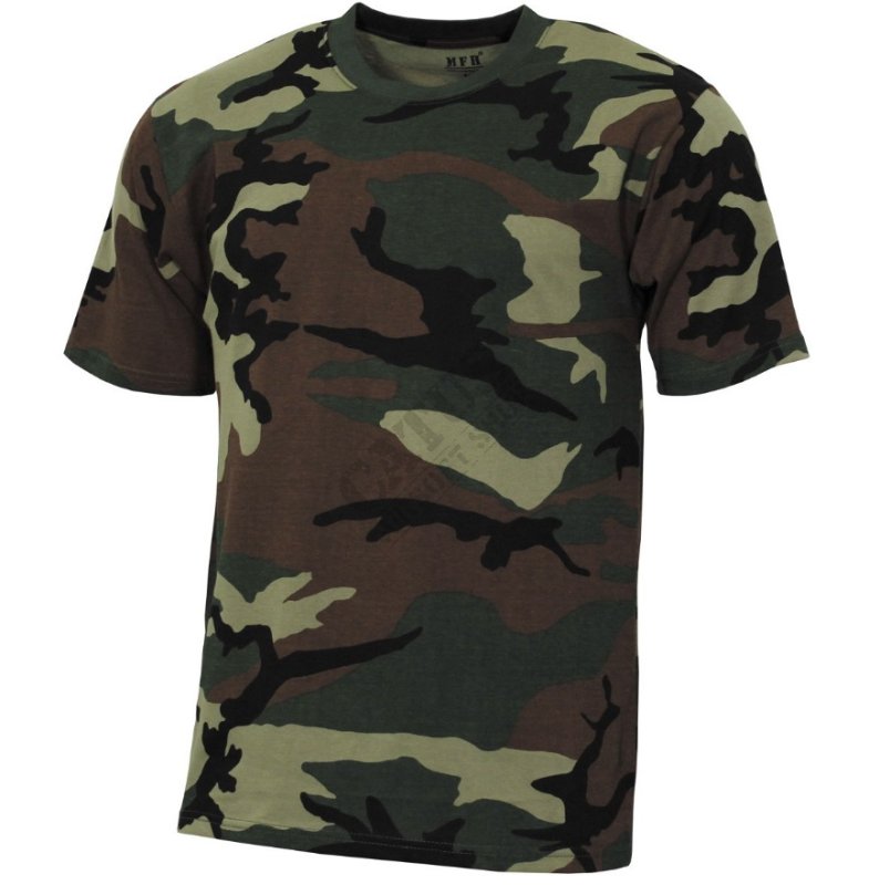 Streetstyle T-shirt with short sleeves MFH Woodland L