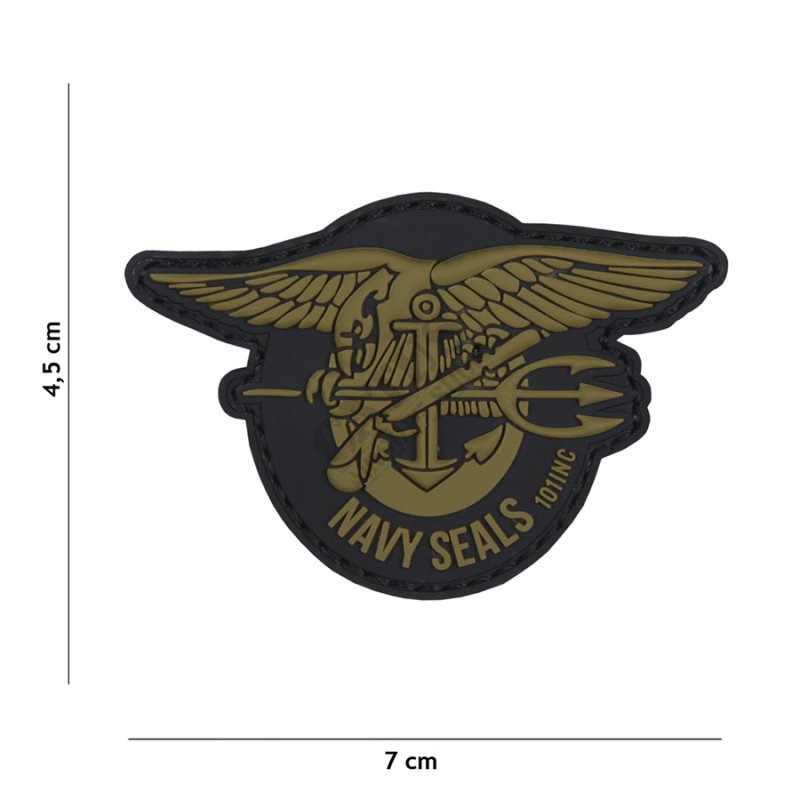Velcro patch 3D Navy seals 101 INC Oliva 
