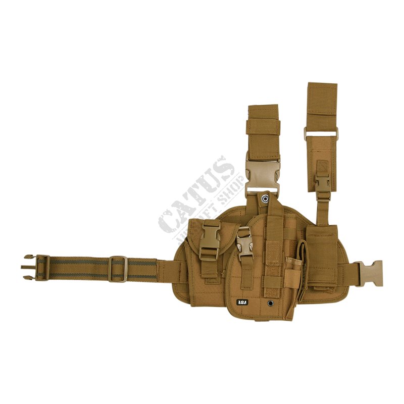 Thigh holster for pistol right 101 INC Coyote 