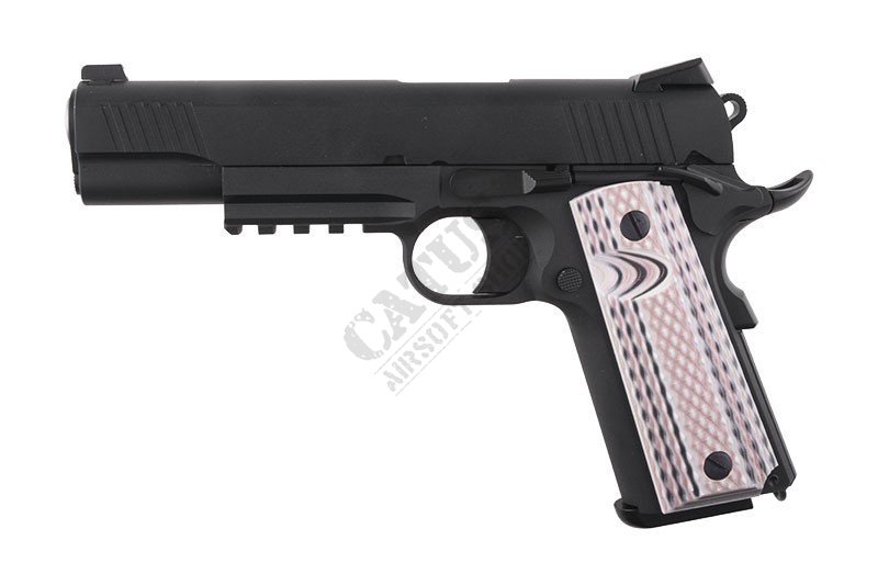 WE airsoft pistol GBB 1911 M45A1 Tactical Green Gas Black 