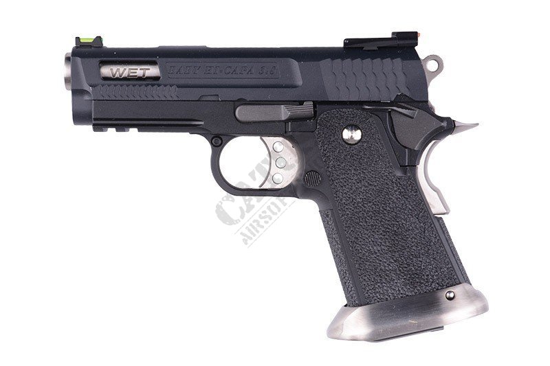 WE airsoft pistol GBB Hi-Capa 3.8 Force "Brontosaurus" Green Gas Black 
