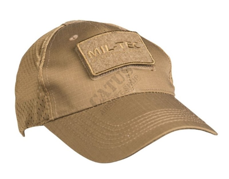 Baseball cap with Mil-Tec net Dark Coyote 