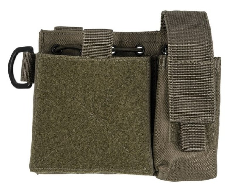 MOLLE Admin panel holster with Mil-Tec pistol magazine pouch Oliva 