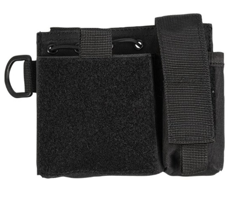 MOLLE Admin panel holster with Mil-Tec pistol magazine pouch Black