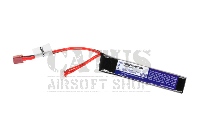 Airsoft battery LiPo 11.1V 1100mAh 20C Deans-T Pirate Arms  