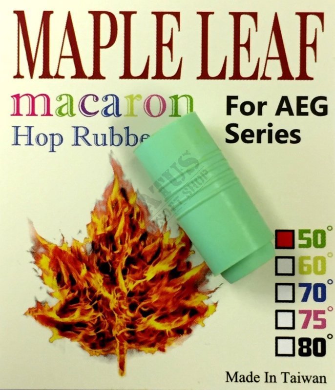 Airsoft Macaron Hop Up Rubber 50° Maple Leaf Green 